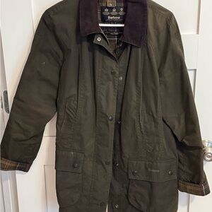 Barbour Brown Plaid Jacket